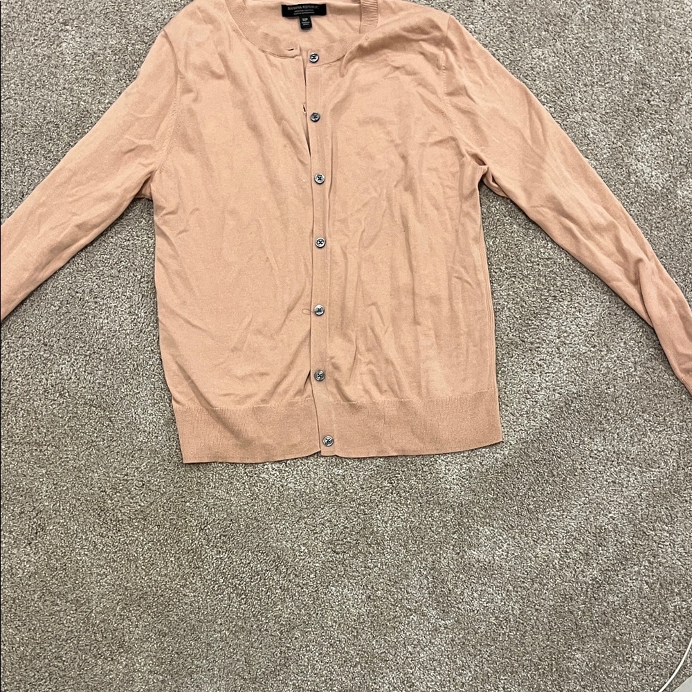 Banana Republic Light Pink Long Sleeve Cardigan